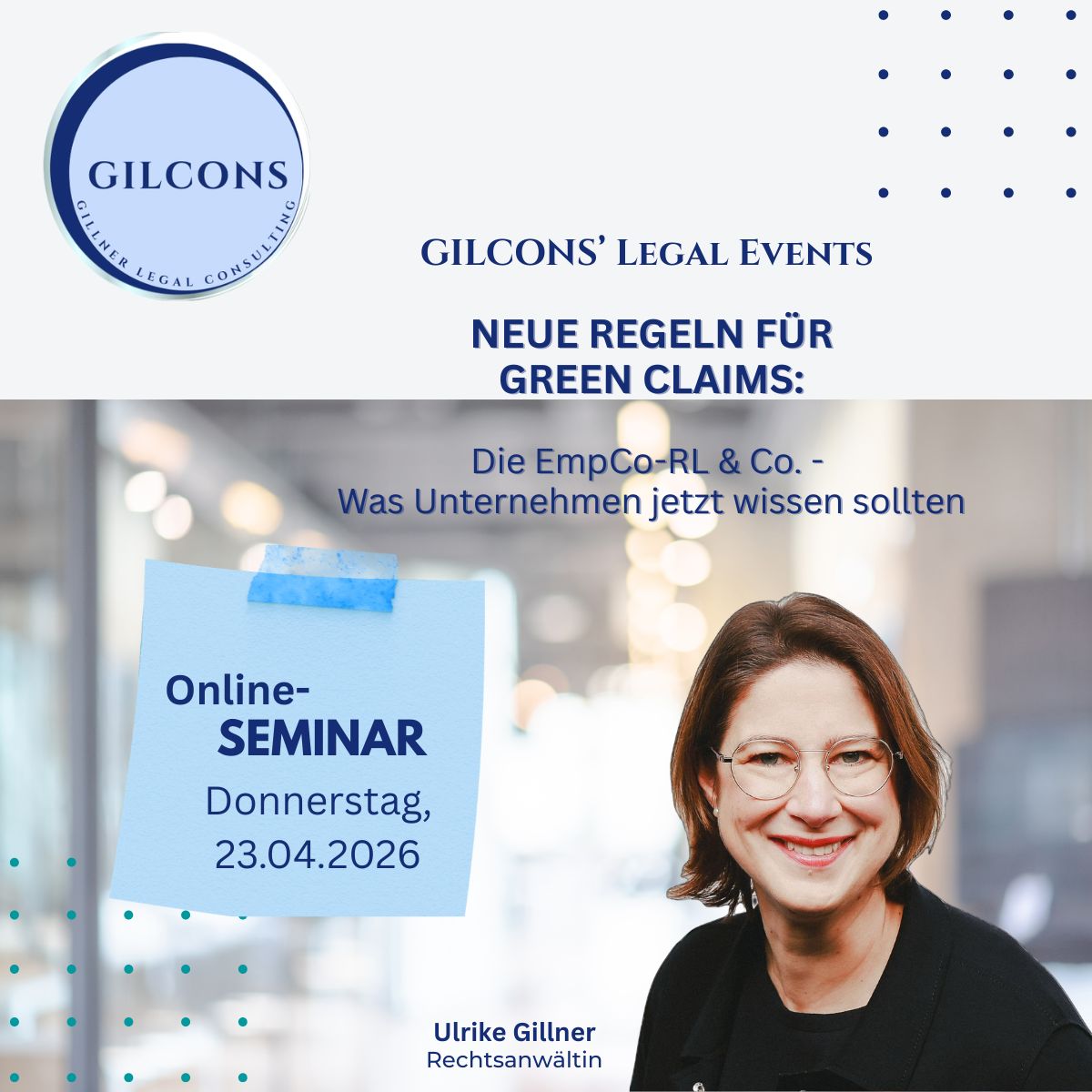 In eigener Sache: Rückblick auf das 2. GILCONS' Event zur EmpCo-RL